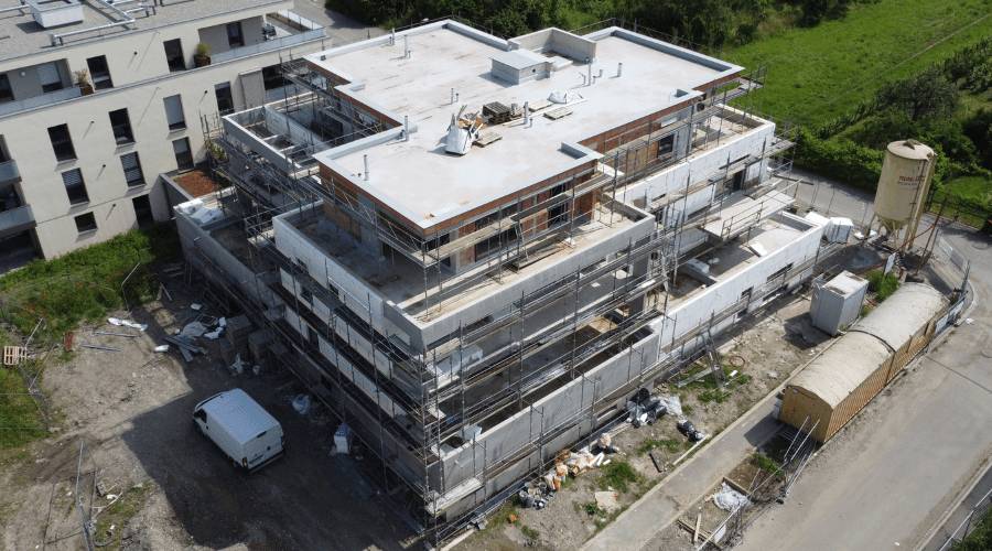 L&#8217;avancement des travaux pour la Résidence Jardins de Jade de Colmar Cernay 0