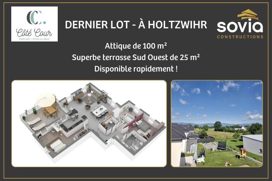 Dernière Opportunité : Attique de 100m² à la Holtzwihr Kingersheim