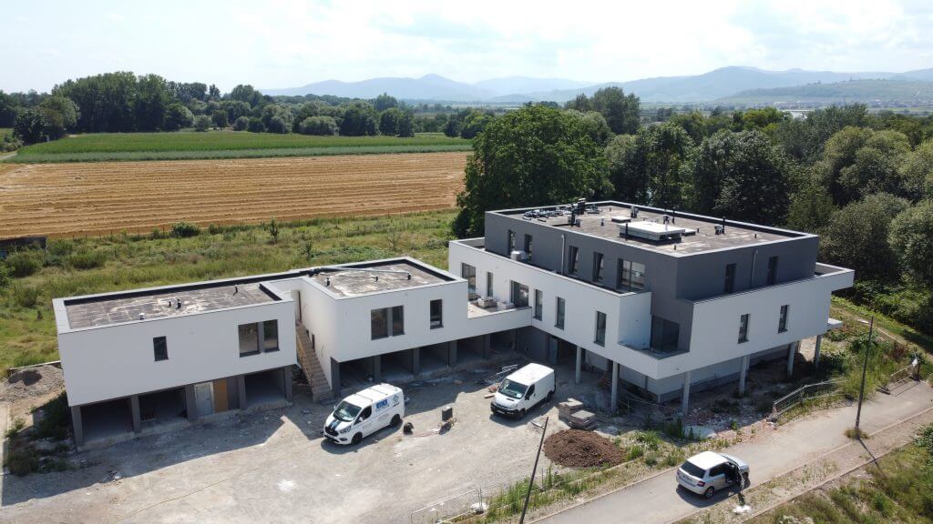 DJI_0422 1024X576 1 | SOVIA CONSTRUCTIONS Avancement des travaux de Naturéo à Ostheim Wittelsheim 1